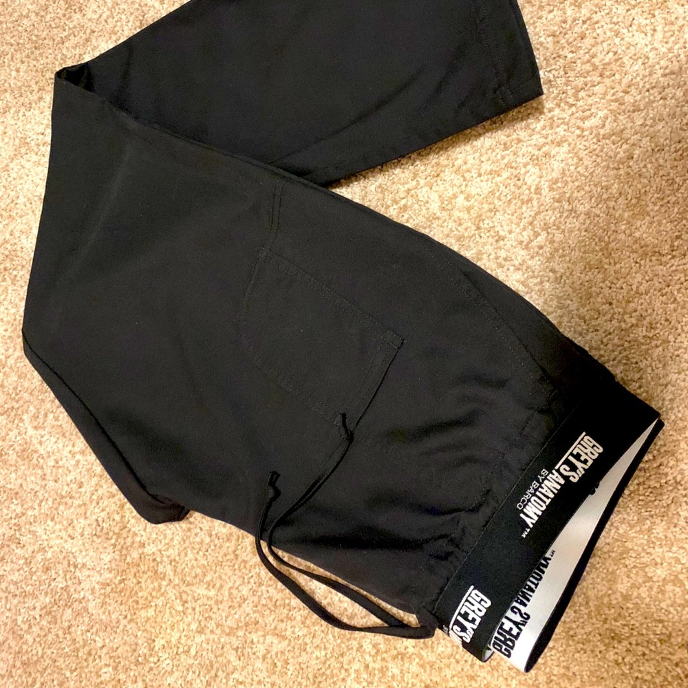 Greys anatomy drawstring scrub pant, black